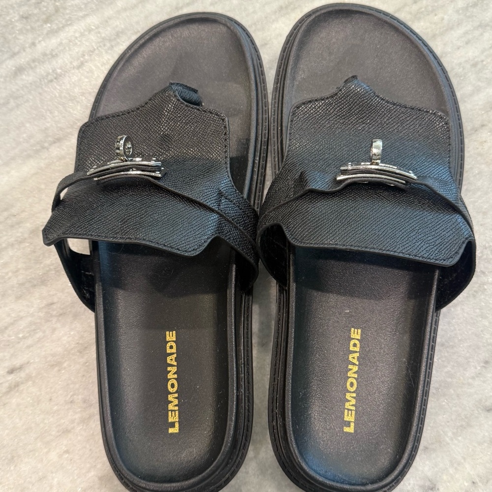Shop Talulah Esme Black Sandals